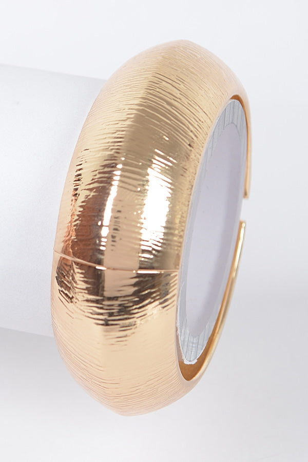 Textured Cuff Bangle